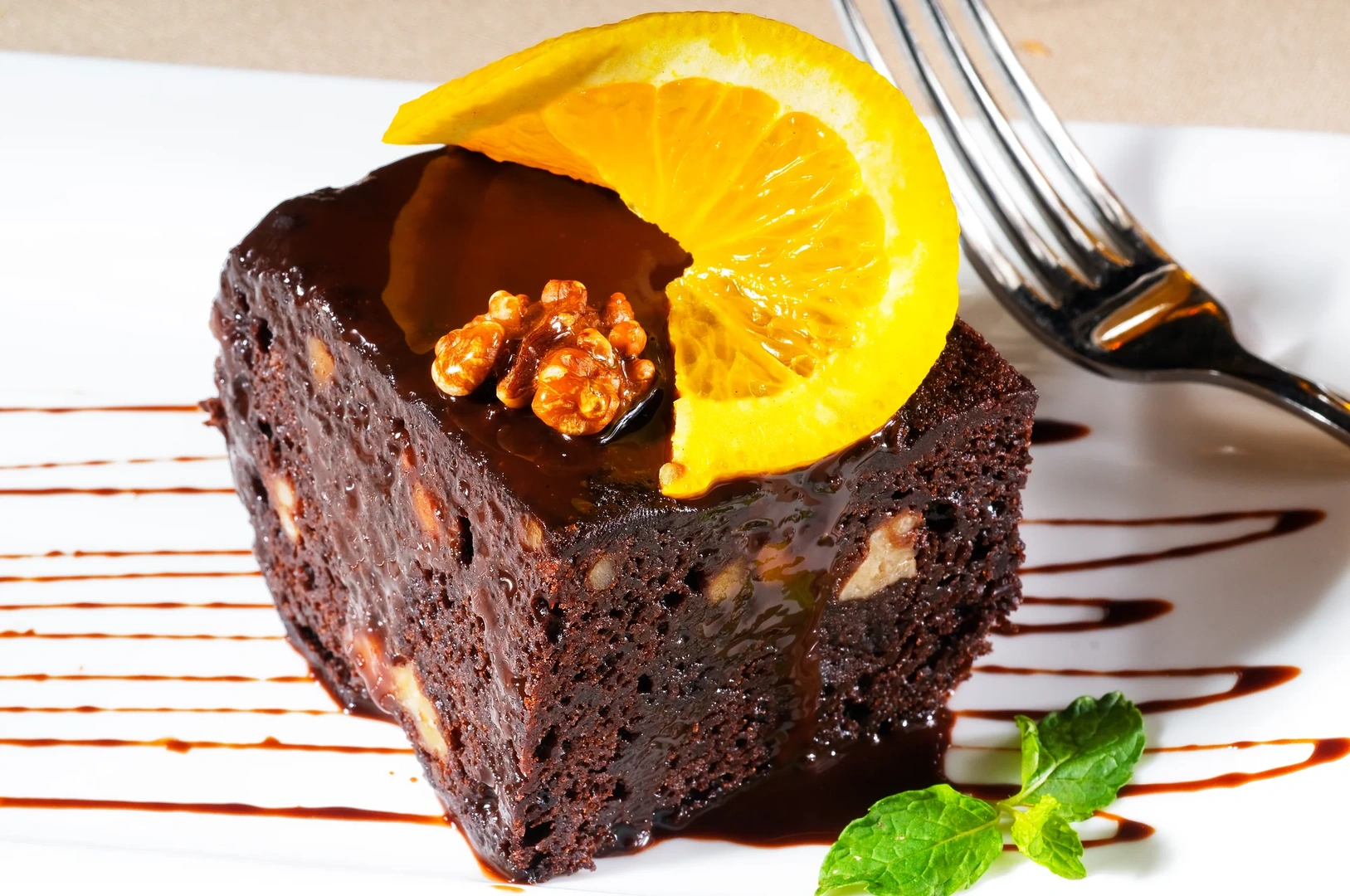 Chocolate Orange Walnut Cake | Recipe Book